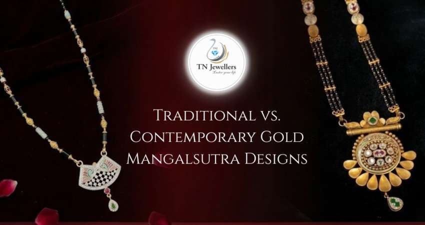 Traditional vs contemporary gold mangalsutra designs at TN Jewellers Bikaner