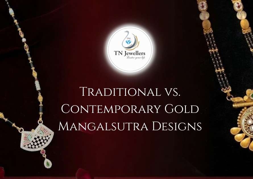 Traditional vs contemporary gold mangalsutra designs at TN Jewellers Bikaner